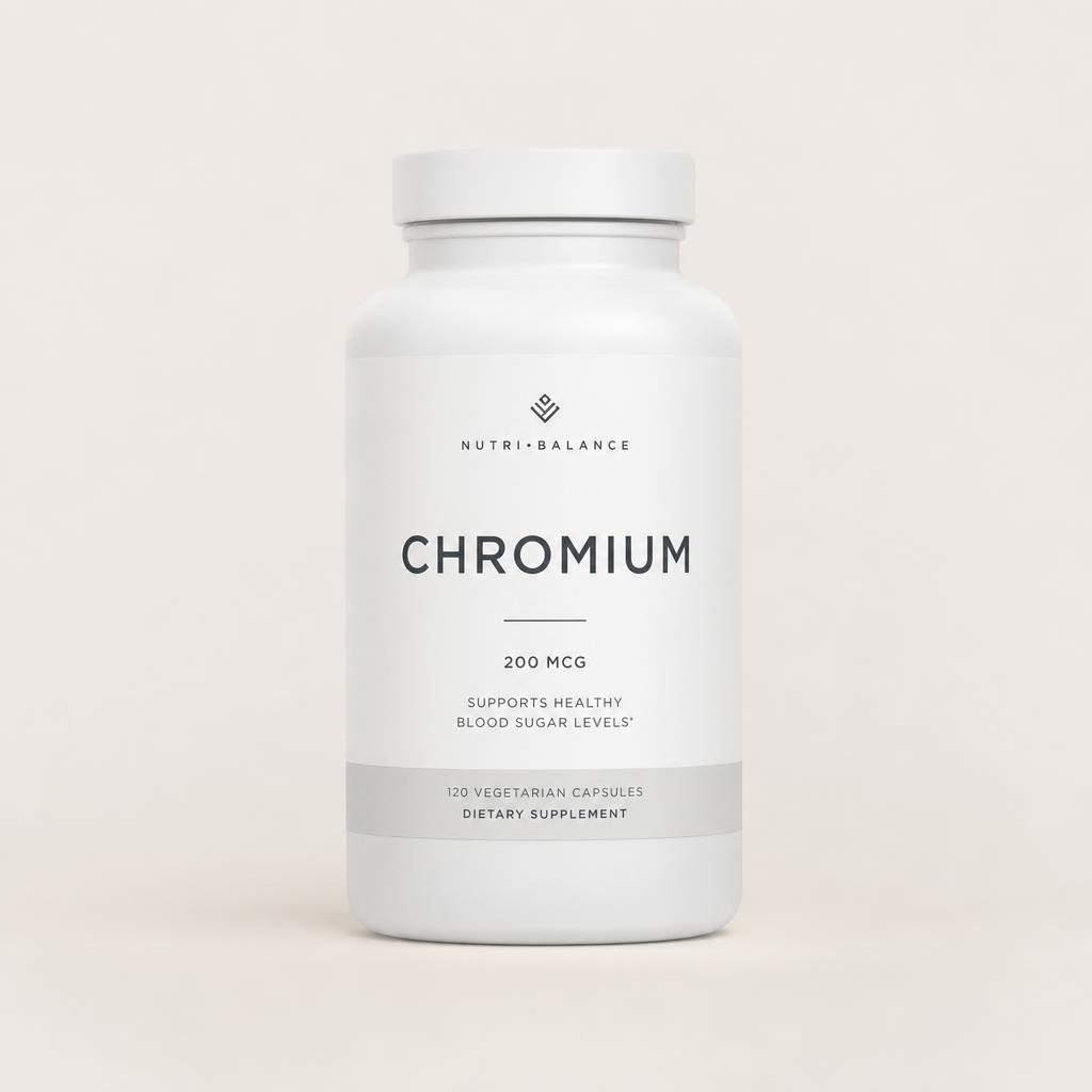Chromium supplement bottle